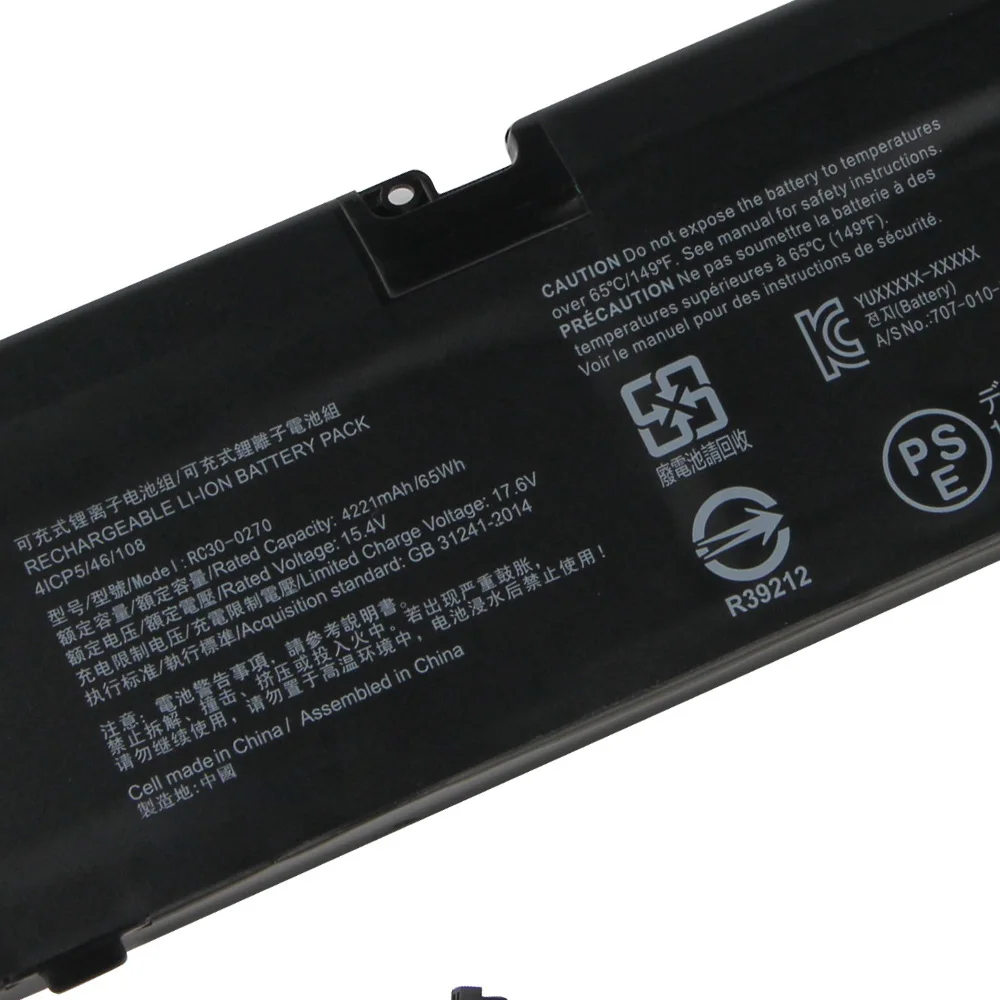 New Battery For Razer Hazel Blade 15 Base Stealth 2019 Series RC30-0270 RZ09-0270 4221mAh
New Battery For Razer Hazel Blade 15 Base Stealth 2019 Series RC30-0270 RZ09-0270 4221mAh