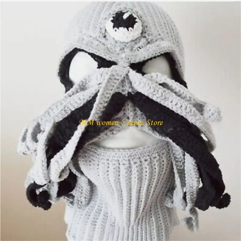 Q39C OctopusBalaclava Knit OctopusHat OctopusMask OctopusBeanie Party Hat
Q39C OctopusBalaclava Knit OctopusHat OctopusMask OctopusBeanie Party Hat