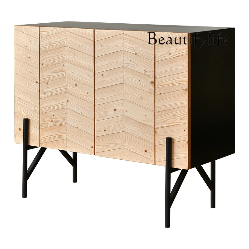 Nordic wabi-sandy wind solid wood dining side cabinet household simple modern entrance decorative cabinet
Nordic wabi-sandy wind solid wood dining side cabinet household simple modern entrance decorative cabinet