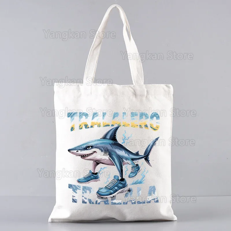 Brainrot Tralalero Tralala Tung Tung Sahur Canvas Tote Bags for Ladies Handbags Cute Bolsa Portable Shopping Shoulder Bag
Brainrot Tralalero Tralala Tung Tung Sahur Canvas Tote Bags for Ladies Handbags Cute Bolsa Portable Shopping Shoulder Bag