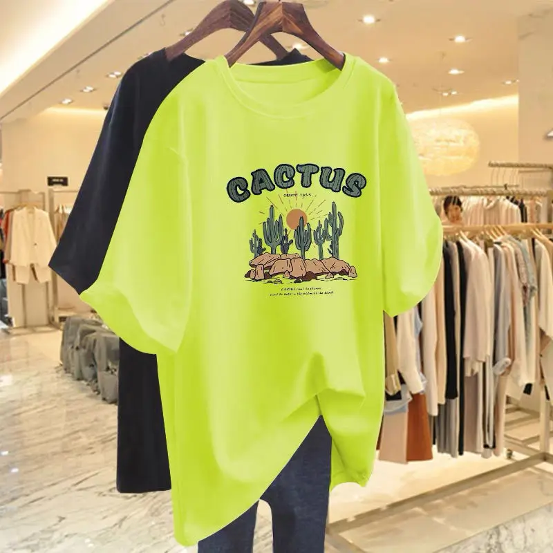 Women Clothing Fashion Casual Pure Cotton Short Sleeve Tshirt Summer Loose Hand-Painted Printing Oversize Top Tee Basic Pullover
Women Clothing Fashion Casual Pure Cotton Short Sleeve Tshirt Summer Loose Hand-Painted Printing Oversize Top Tee Basic Pullover