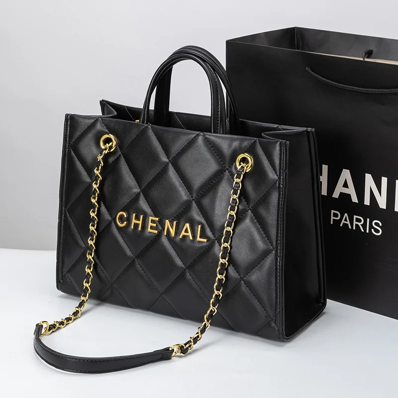 Leather bag women's 2026 new large-capacity diamond tote bag premium chain shoulder handbag
Leather bag women's 2026 new large-capacity diamond tote bag premium chain shoulder handbag