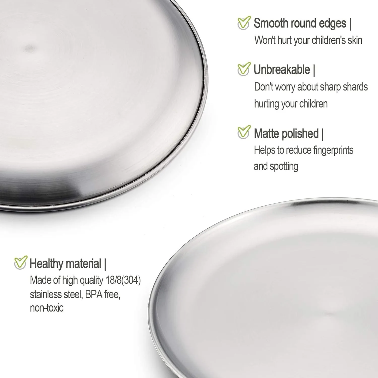 4PCS stainless Steel Plates Metal Gold Dinner Plates Unbreakable Dinner Dishes Plates Set for Barbecue Home Camping Outdoor
4PCS stainless Steel Plates Metal Gold Dinner Plates Unbreakable Dinner Dishes Plates Set for Barbecue Home Camping Outdoor