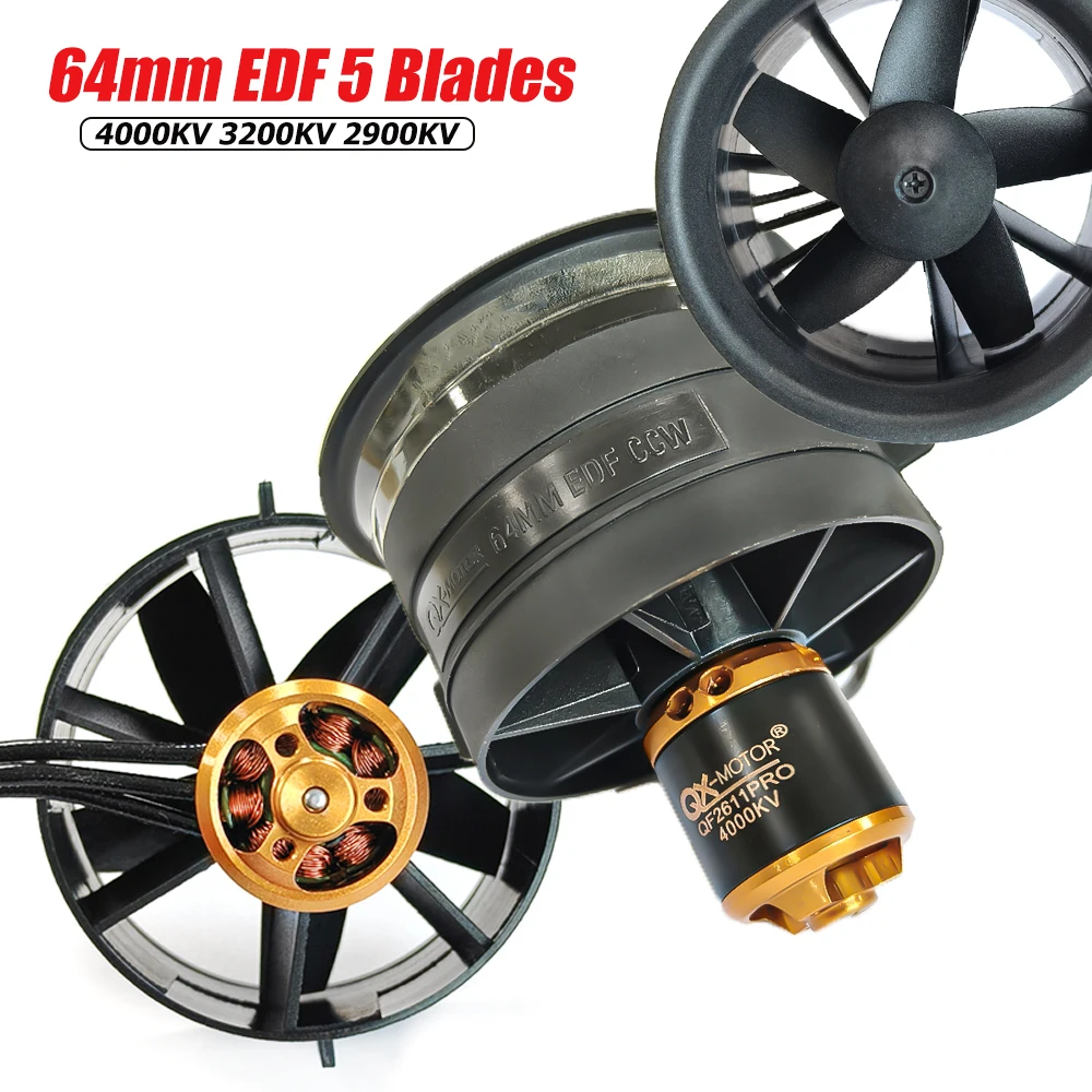 QX-MOTOR 5-лопастной 64-мм турбовентилятор QF2611PRO EDF CW CCW для радиоуправляемых мультироторных вертолетов, квадрокоптеров, многоосных дронов, запчасти для самолетов с фиксированным крылом
QX-MOTOR 5-лопастной 64-мм турбовентилятор QF2611PRO EDF CW CCW для радиоуправляемых мультироторных вертолетов, квадрокоптеров, многоосных дронов, запчасти для самолетов с фиксированным крылом