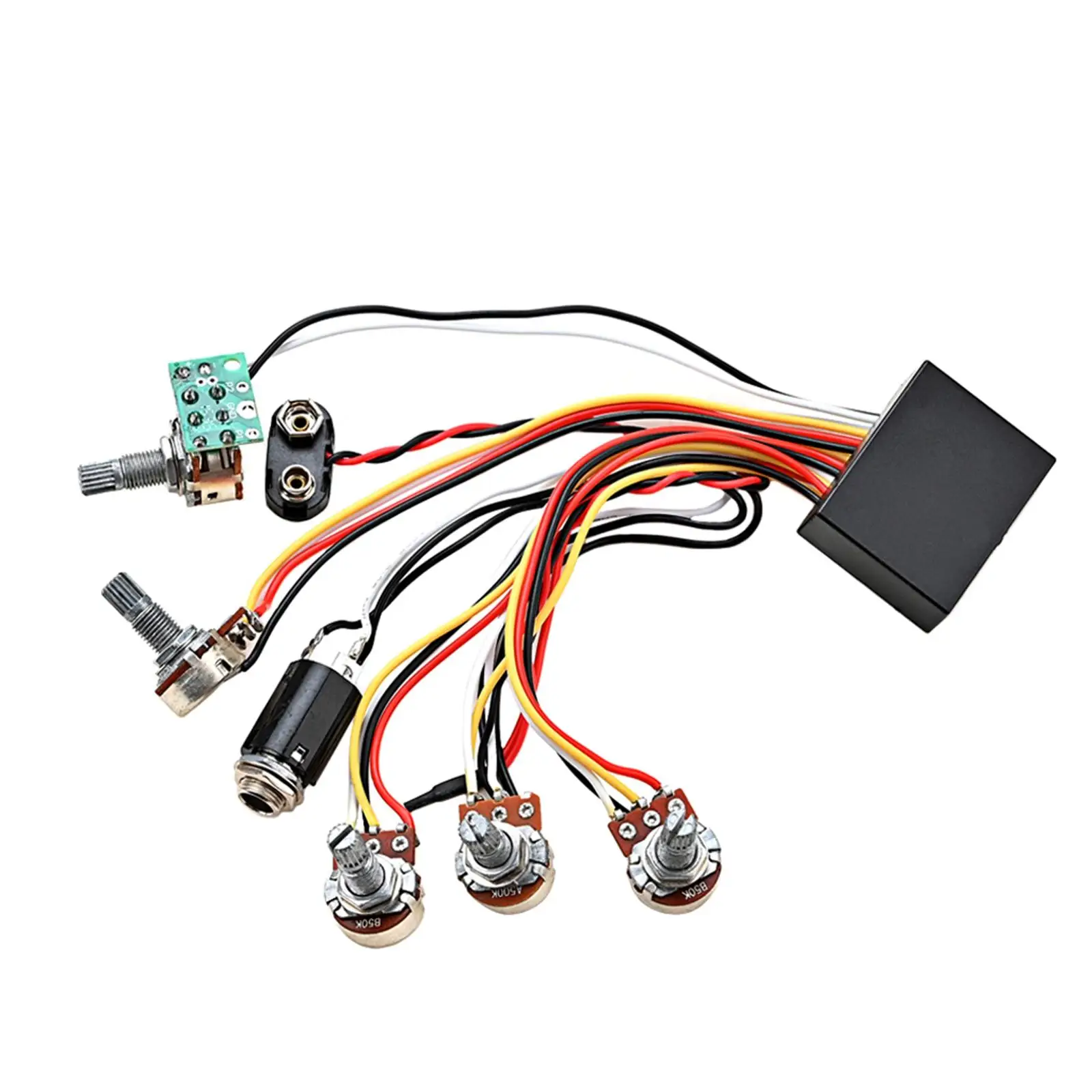 Жгут проводов для гитары Predwired Bass EQ Band для бас-гитары
Жгут проводов для гитары Predwired Bass EQ Band для бас-гитары