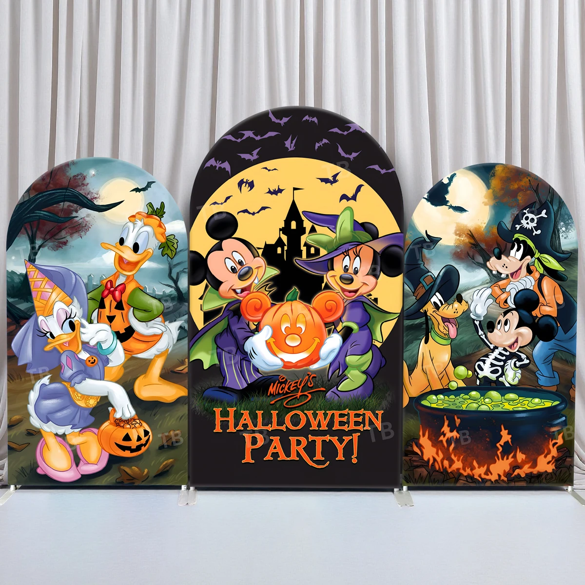 TB Donald Castle Bat Witch Soup Mickey Arch Backdrop Cover Pumpkin Halloween Party Photography Background Decor Elastic Fabric
TB Donald Castle Bat Witch Soup Mickey Arch Backdrop Cover Pumpkin Halloween Party Photography Background Decor Elastic Fabric