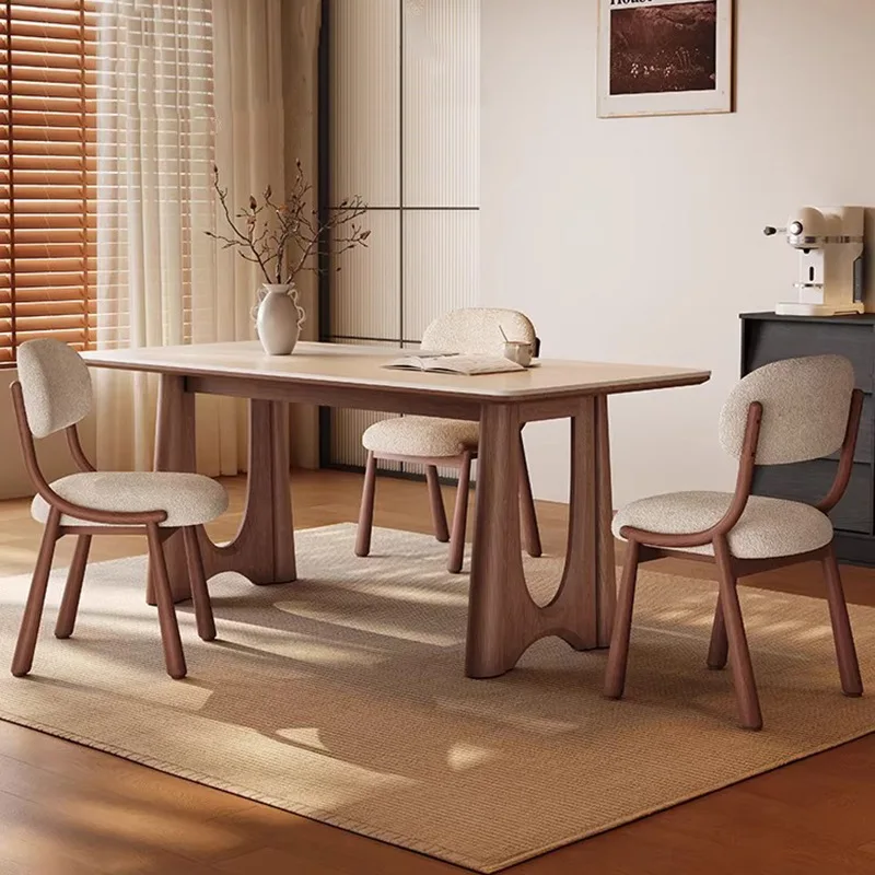 French medieval solid wood dining table small household 2026 new Guangdong full care white matte rock plate dining table
French medieval solid wood dining table small household 2026 new Guangdong full care white matte rock plate dining table