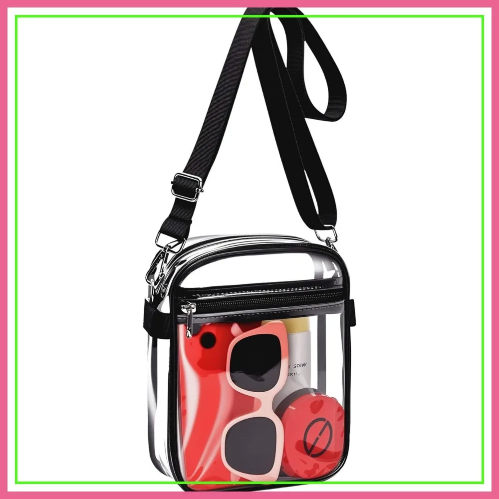 Clear Bag for Stadium Events, Work, Concert, Sports - Transparent Purse by MAY TREE
Clear Bag for Stadium Events, Work, Concert, Sports - Transparent Purse by MAY TREE