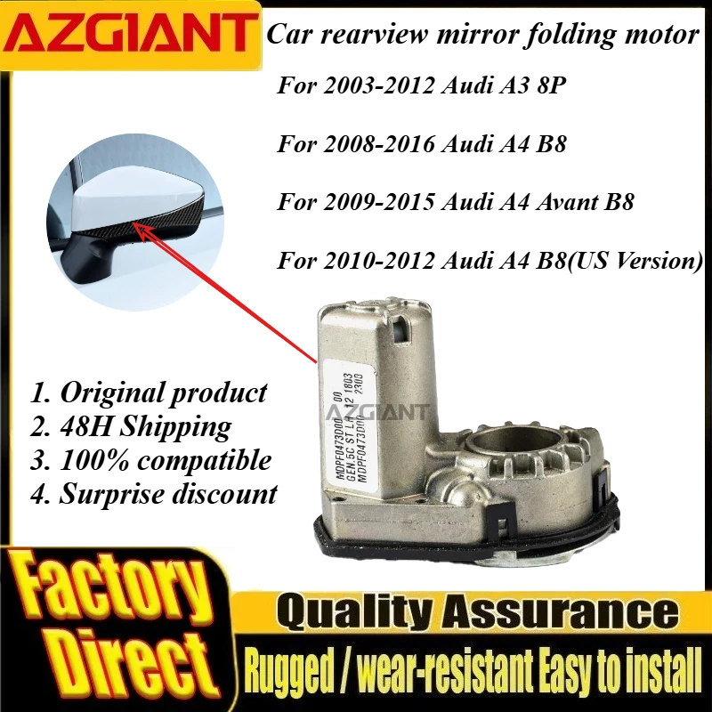 Azgiant Outdoor car Power folding rearview mirror module original For Audi A3 8P A4 Avant B8 Automobiles\ Parts and Accessories
Azgiant Outdoor car Power folding rearview mirror module original For Audi A3 8P A4 Avant B8 Automobiles\ Parts and Accessories