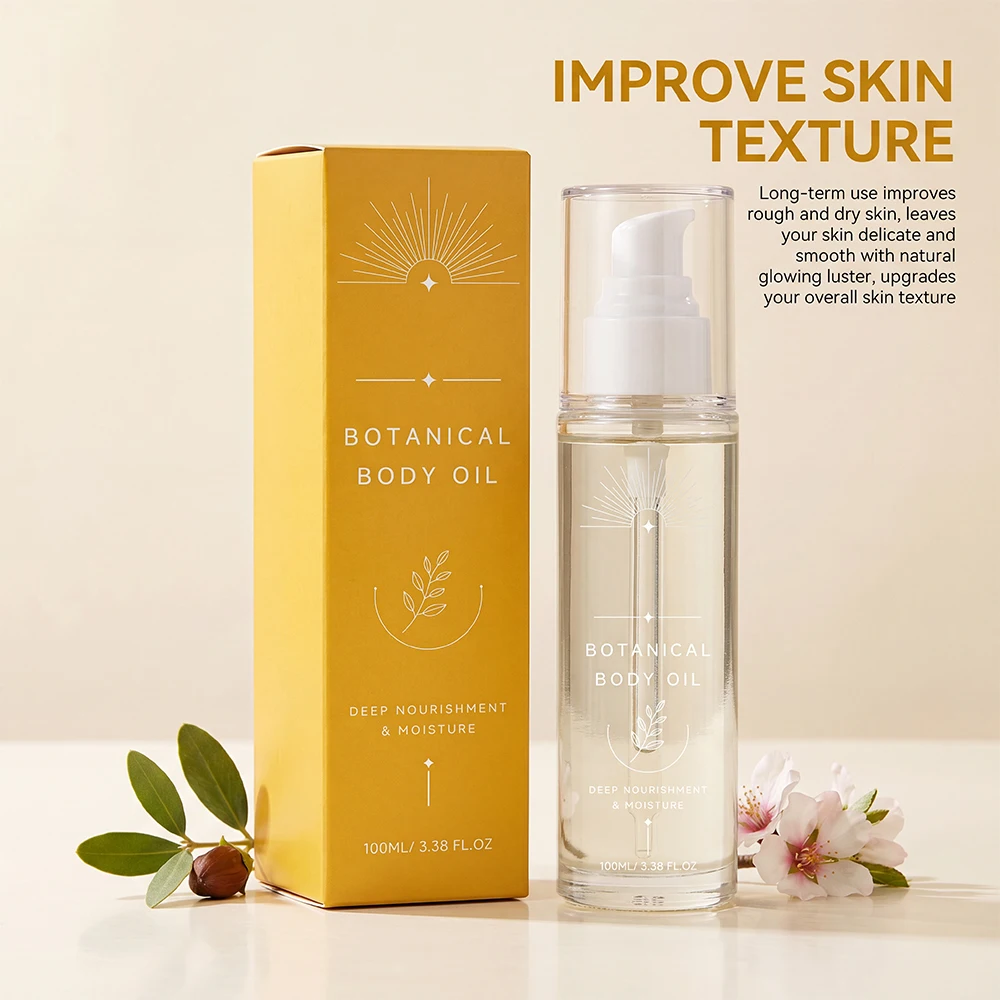 Body Moisturizing Oil Hydrating Nourishing Smooth Silky Skin Gentle Daily Care Lightweight Non-greasy Fast Absorbing
Body Moisturizing Oil Hydrating Nourishing Smooth Silky Skin Gentle Daily Care Lightweight Non-greasy Fast Absorbing