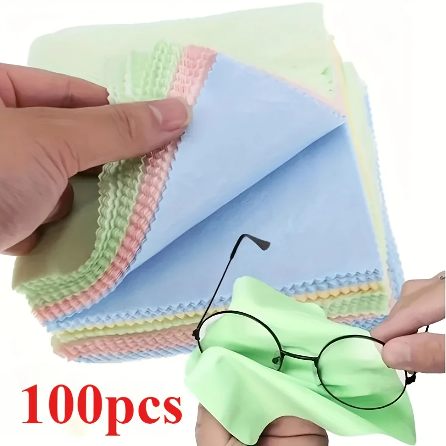 100-Pack Reusable Microfiber Cleaning Cloths for Glasses, Camera Lenses & Smartphone Screens - Thick Soft Unscented Wipes
100-Pack Reusable Microfiber Cleaning Cloths for Glasses, Camera Lenses & Smartphone Screens - Thick Soft Unscented Wipes