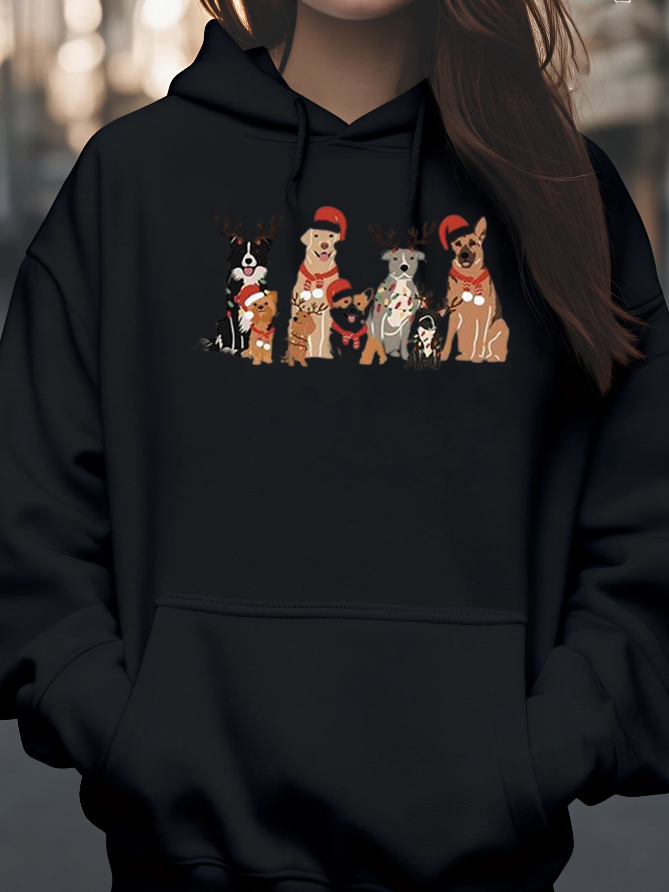 Рождественская толстовка с принтом оленей для собак, праздничная повседневная одежда для женщин и мужчин
Рождественская толстовка с принтом оленей для собак, праздничная повседневная одежда для женщин и мужчин