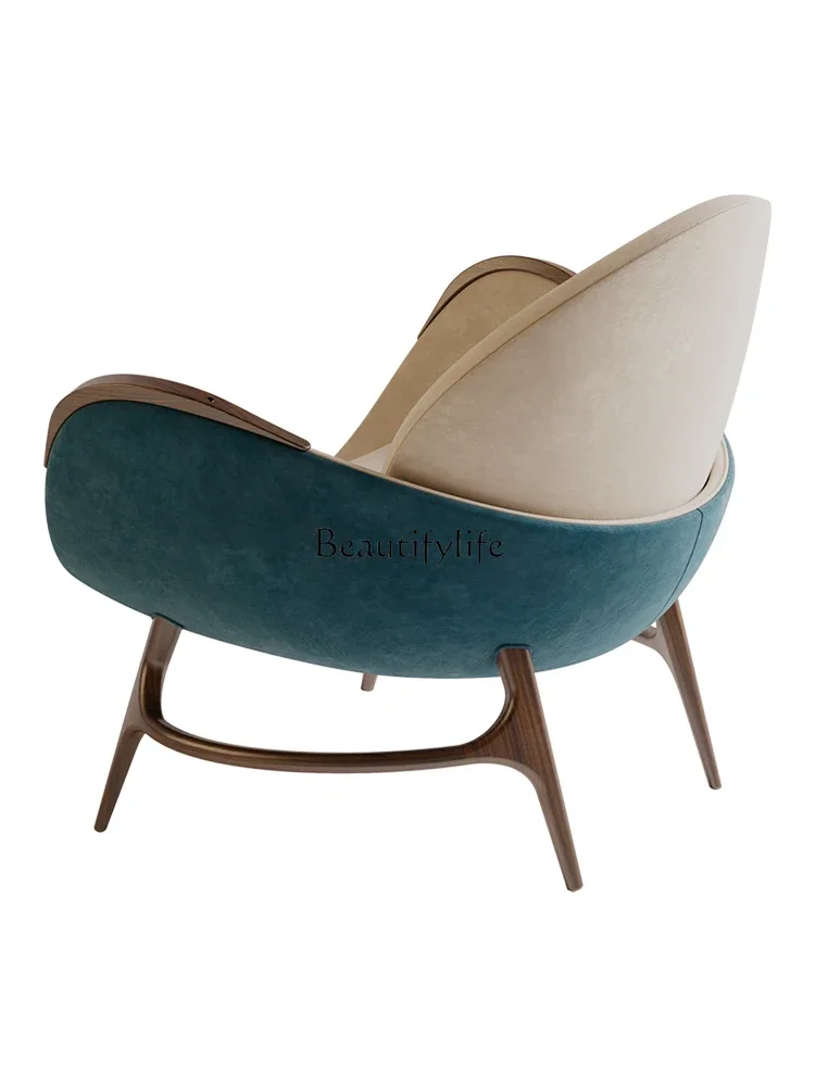 Italian minimalist fabric leisure chair living room solid wood light luxury home armchair
Italian minimalist fabric leisure chair living room solid wood light luxury home armchair