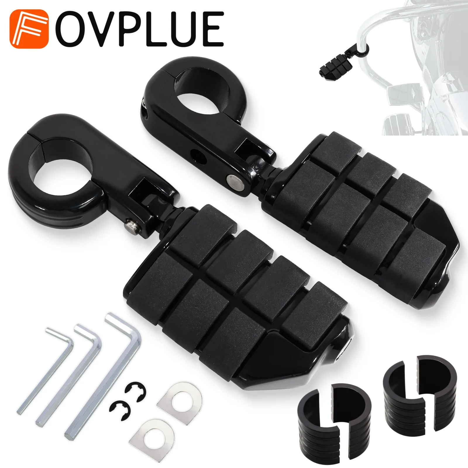 1.25" 32mm Adjustable Foot Pegs Kit For Harley Honda Kawasaki Suzuki Yamaha Indian Motorcycle 1-1/4" Engine Guard Bar Footrests
1.25" 32mm Adjustable Foot Pegs Kit For Harley Honda Kawasaki Suzuki Yamaha Indian Motorcycle 1-1/4" Engine Guard Bar Footrests