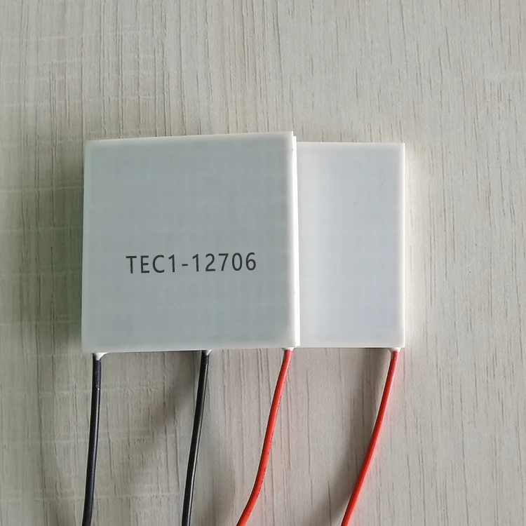 TEC1-12706 Полупроводниковый холодильный чип, устройство охлаждения с разницей температуры 50x50x3,7 мм
TEC1-12706 Полупроводниковый холодильный чип, устройство охлаждения с разницей температуры 50x50x3,7 мм