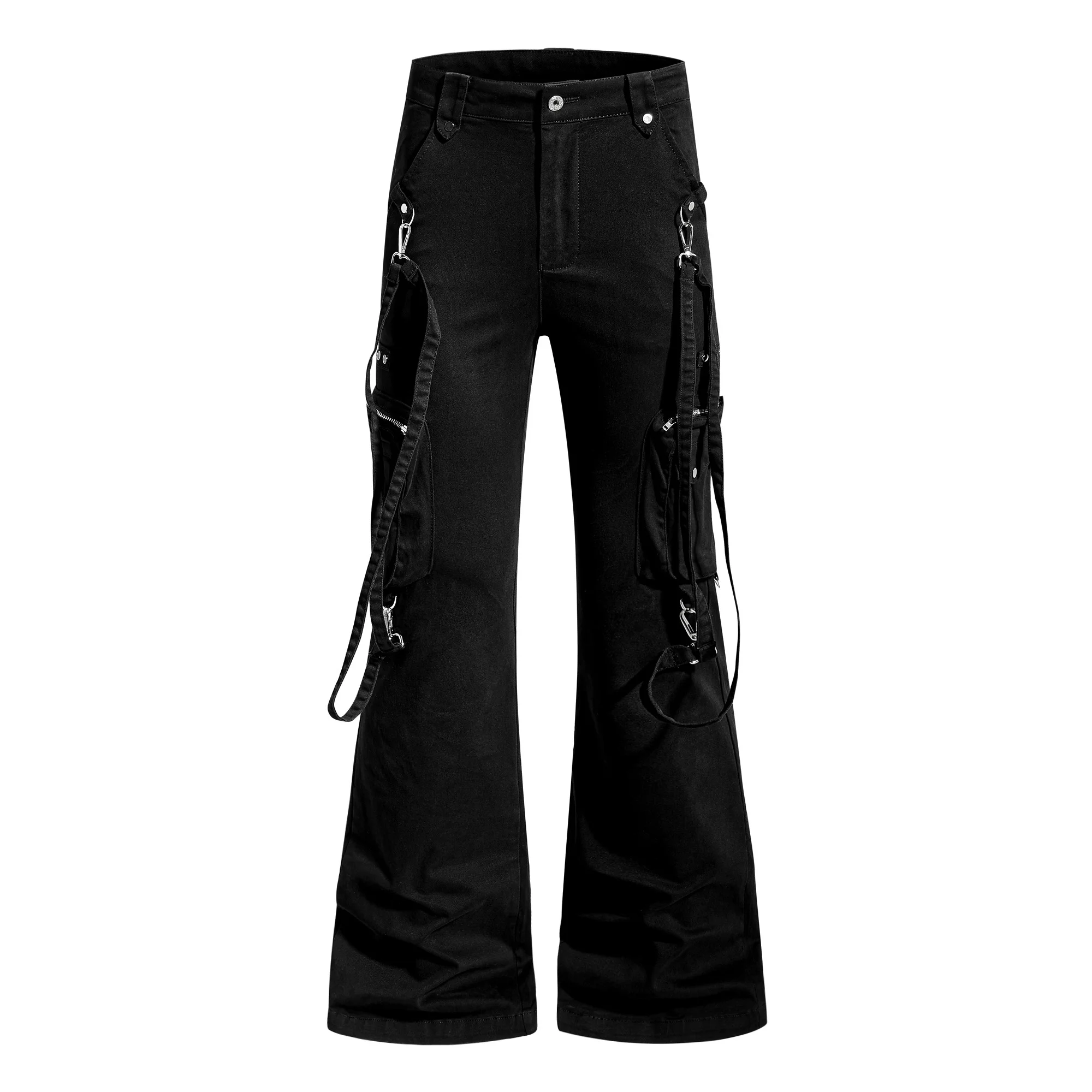 Bla Straight Leg Workwear Pants Men's Women's Slimming Trousers with Belt American High Street Sle Cotton Blend Fabric
Bla Straight Leg Workwear Pants Men's Women's Slimming Trousers with Belt American High Street Sle Cotton Blend Fabric