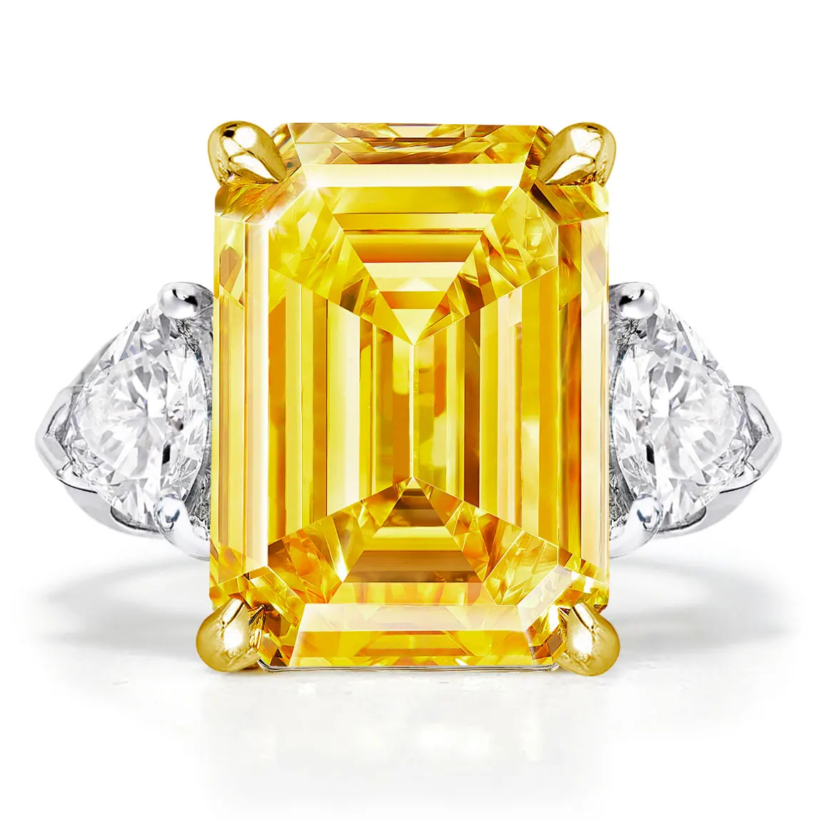 COLORFISH 100% 925 Sterling Silver 9ct Canary Yellow Emerald Cut Engagement Ring Cubic Zirconia 3-Stone Cocktail Wedding Jewelry
COLORFISH 100% 925 Sterling Silver 9ct Canary Yellow Emerald Cut Engagement Ring Cubic Zirconia 3-Stone Cocktail Wedding Jewelry