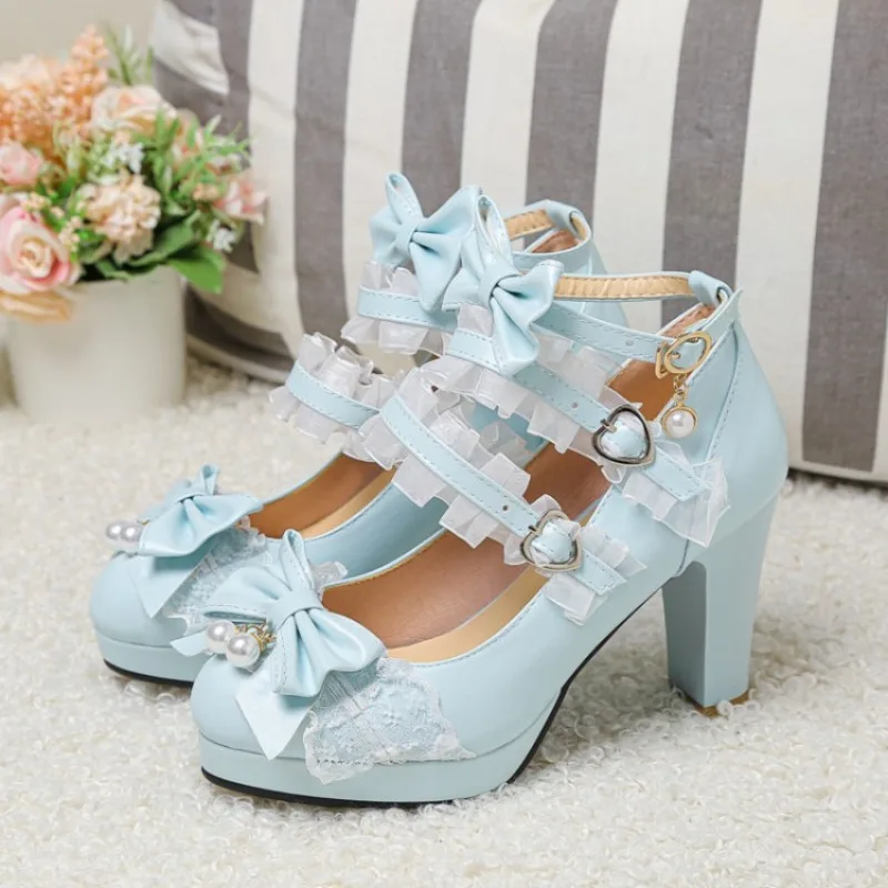 Cross Strap Women High Heels Mary Jane Pumps Party Wedding Cosplay White Pink Black Strawberry Bow Princess Cosplay Lolita Shoes
Cross Strap Women High Heels Mary Jane Pumps Party Wedding Cosplay White Pink Black Strawberry Bow Princess Cosplay Lolita Shoes