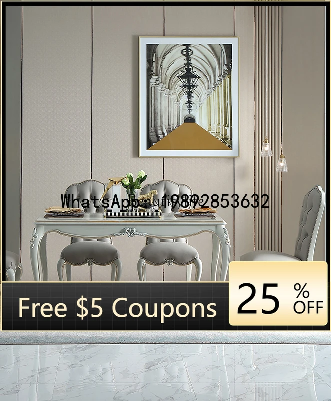 Обеденный стол из массива бука в стиле французского лайт-люкс, прямоугольный, для дома, европейский дизайн.
Обеденный стол из массива бука в стиле французского лайт-люкс, прямоугольный, для дома, европейский дизайн.