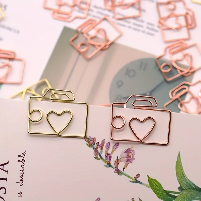 30Pcs Camera Modeling Paper Clip Office Stationery Metal Paper Folder File Classification Folder Gold Paper Clip Iron Bookmark
30Pcs Camera Modeling Paper Clip Office Stationery Metal Paper Folder File Classification Folder Gold Paper Clip Iron Bookmark