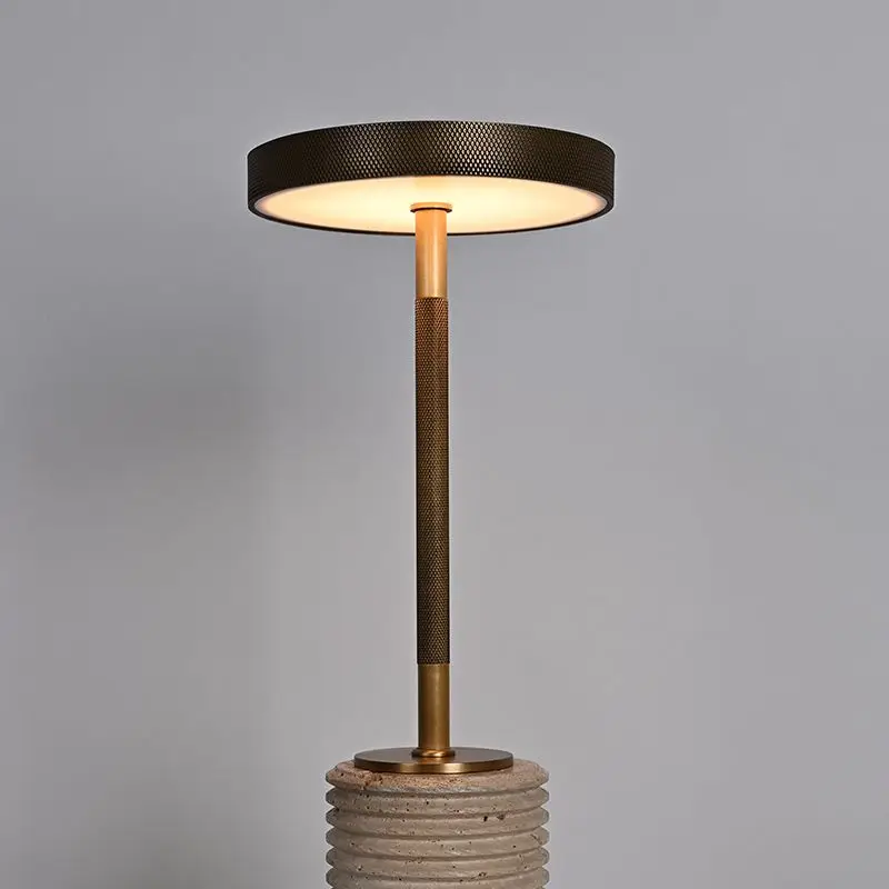 Indoor Studying Reading Bedside Travertine Round Desk Light Modern Minimalist Knurled Table Lamp
Indoor Studying Reading Bedside Travertine Round Desk Light Modern Minimalist Knurled Table Lamp