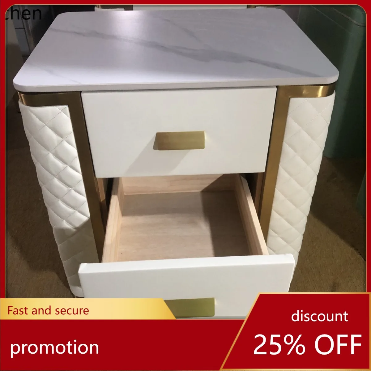 HT Modern Minimalist Solid Wood Bedside Table Light Luxury Bedroom Bedside Cabinet Rock Plate Countertop Storage Cabinet
HT Modern Minimalist Solid Wood Bedside Table Light Luxury Bedroom Bedside Cabinet Rock Plate Countertop Storage Cabinet