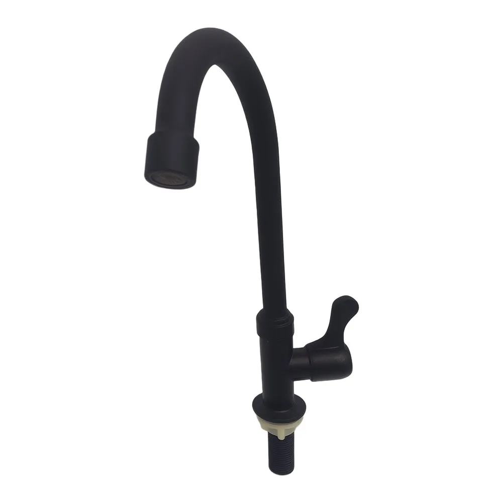 1pc Black Plastic Steel Kitchen Faucet Water Purifier Single Lever Hole Tap Cold G1/2 Thread Single-hole Kitchen Faucet
1pc Black Plastic Steel Kitchen Faucet Water Purifier Single Lever Hole Tap Cold G1/2 Thread Single-hole Kitchen Faucet
