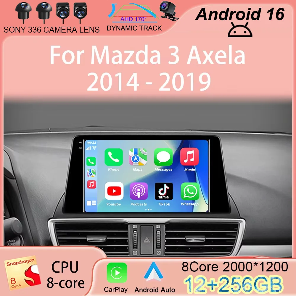 Android 16 Car Radio WIFI+4G BT For Mazda 3 Axela 2014 - 2019 Multimedia Video Player GPS Navigation Stereo Audio Head Unit 2DIN
Android 16 Car Radio WIFI+4G BT For Mazda 3 Axela 2014 - 2019 Multimedia Video Player GPS Navigation Stereo Audio Head Unit 2DIN