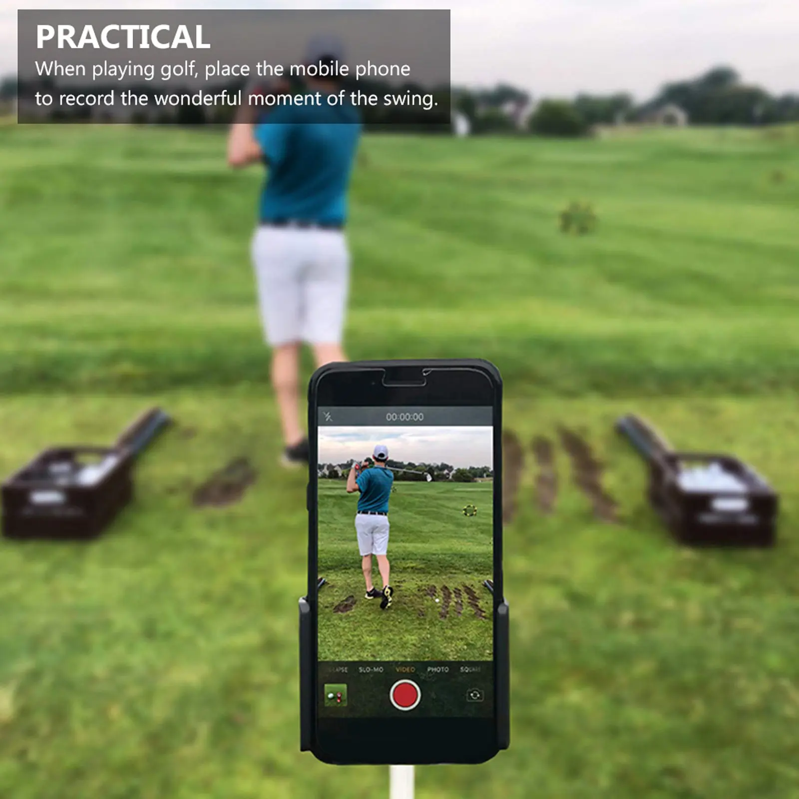 360 Rotating Golf Phone Holder for Swing Analysis Recording Training Sessions Portable Clip Mount Compatible with Cart and Club
360 Rotating Golf Phone Holder for Swing Analysis Recording Training Sessions Portable Clip Mount Compatible with Cart and Club