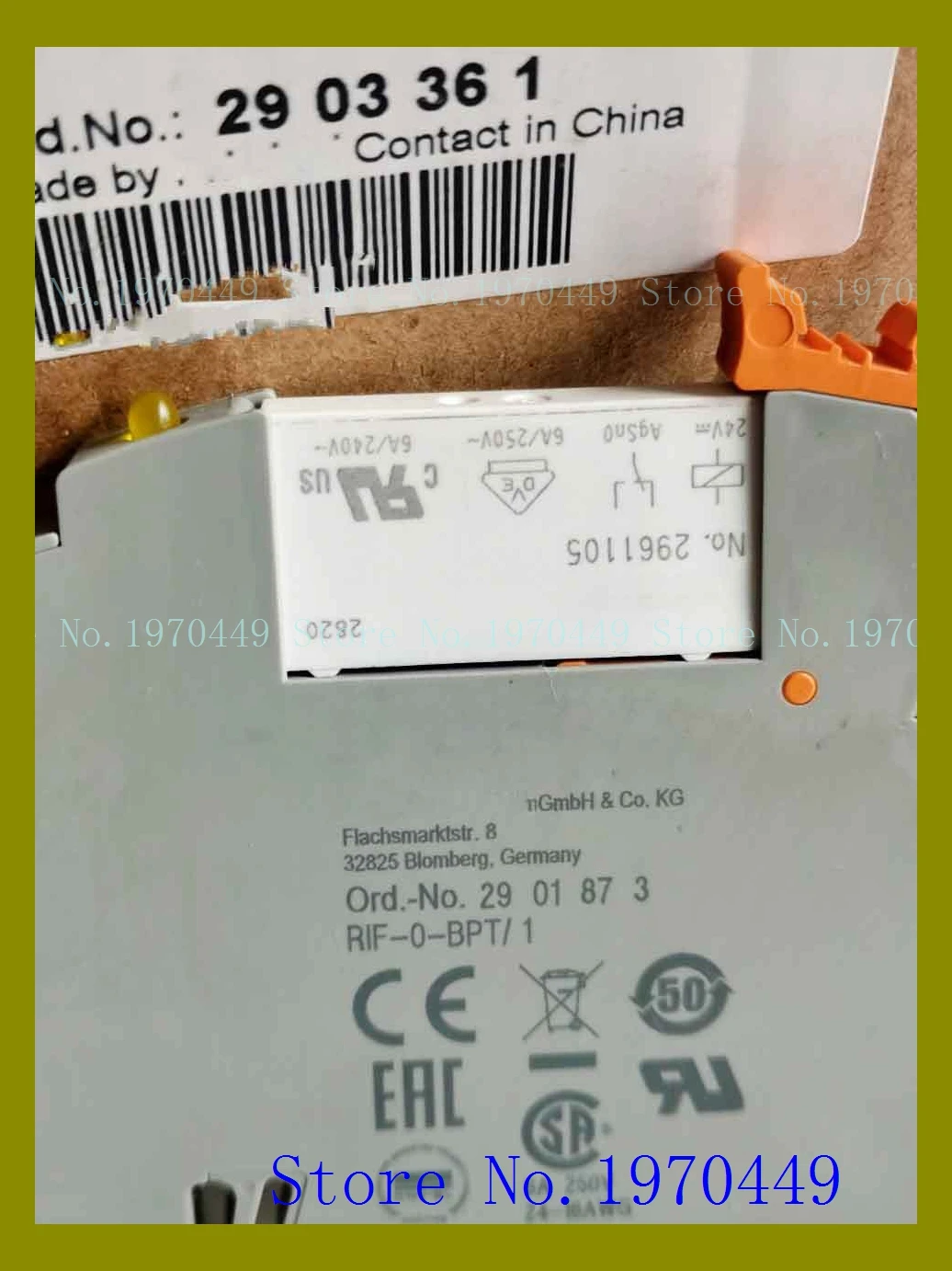 Реле RIF-0-RPT-24DC/1 No 2903361 Реле 2901873 2961105 
Реле RIF-0-RPT-24DC/1 No 2903361 Реле 2901873 2961105