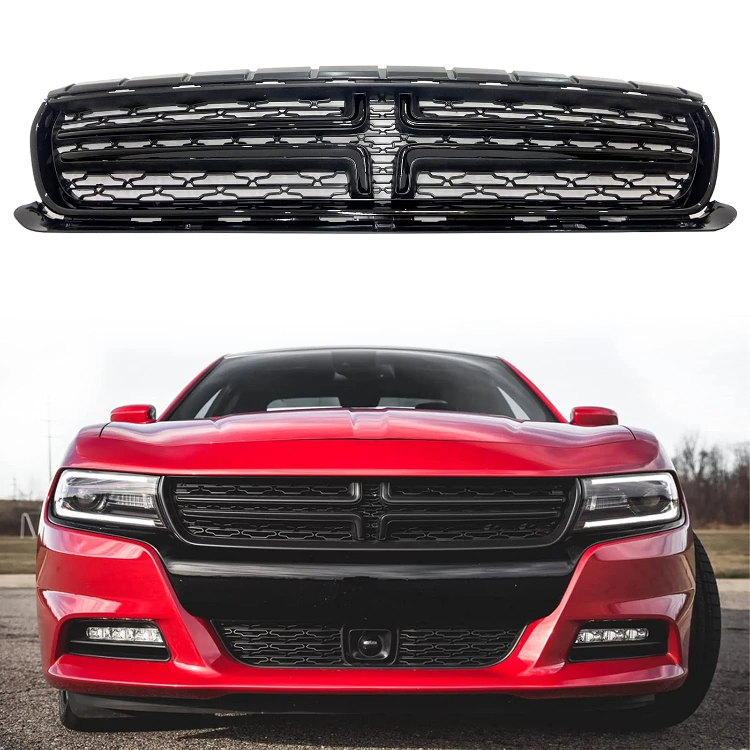FOR 2015-2018 Dodge Charger front grille (black) OE 68226527AA
FOR 2015-2018 Dodge Charger front grille (black) OE 68226527AA