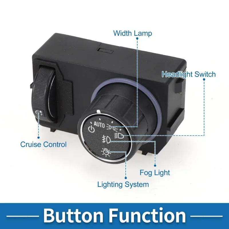 N26R-Headlight Control Switch 23187806 22852353 For Silverado 1500 Suburban Tahoe For GMC Sierra 1500 Yukon
N26R-Headlight Control Switch 23187806 22852353 For Silverado 1500 Suburban Tahoe For GMC Sierra 1500 Yukon