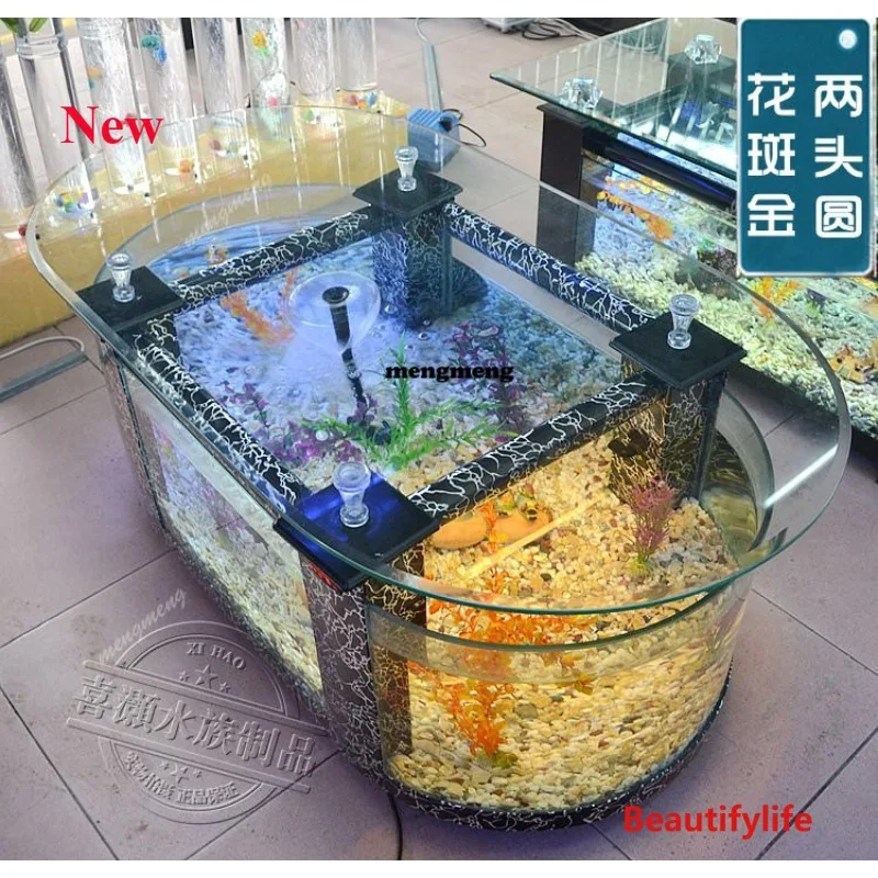 03A Coffee table two-end garden-shaped ecological fish tank aquarium medium-sized large living room ultra-white glass tank
03A Coffee table two-end garden-shaped ecological fish tank aquarium medium-sized large living room ultra-white glass tank