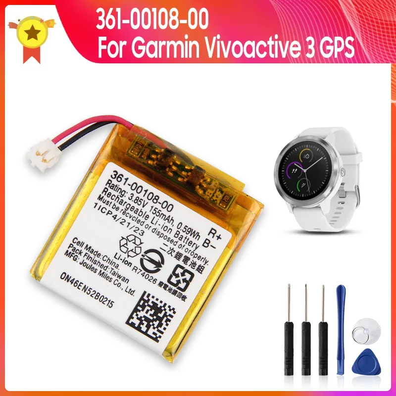 Производство 2024 Сменный аккумулятор 361-00108-00/01 для Garmin Vivoactive 3 GPS Glonass Качественные аккумуляторы 200 мАч с инструментом
Производство 2024 Сменный аккумулятор 361-00108-00/01 для Garmin Vivoactive 3 GPS Glonass Качественные аккумуляторы 200 мАч с инструментом