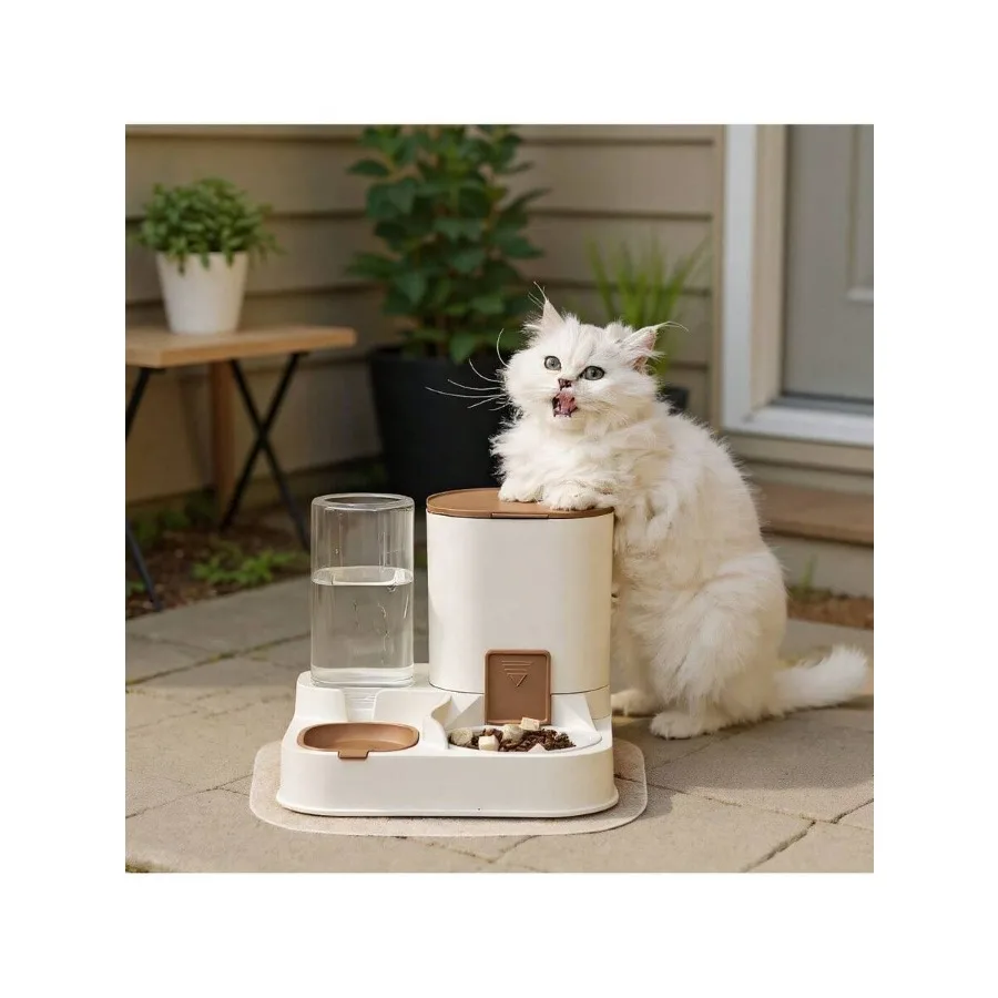2-In-1 Automatic Pet Food And Water Dispenser - Large Capacity Dual Feeder For Dogs And Cats - Convenient Pet Feeding System Wi
2-In-1 Automatic Pet Food And Water Dispenser - Large Capacity Dual Feeder For Dogs And Cats - Convenient Pet Feeding System Wi