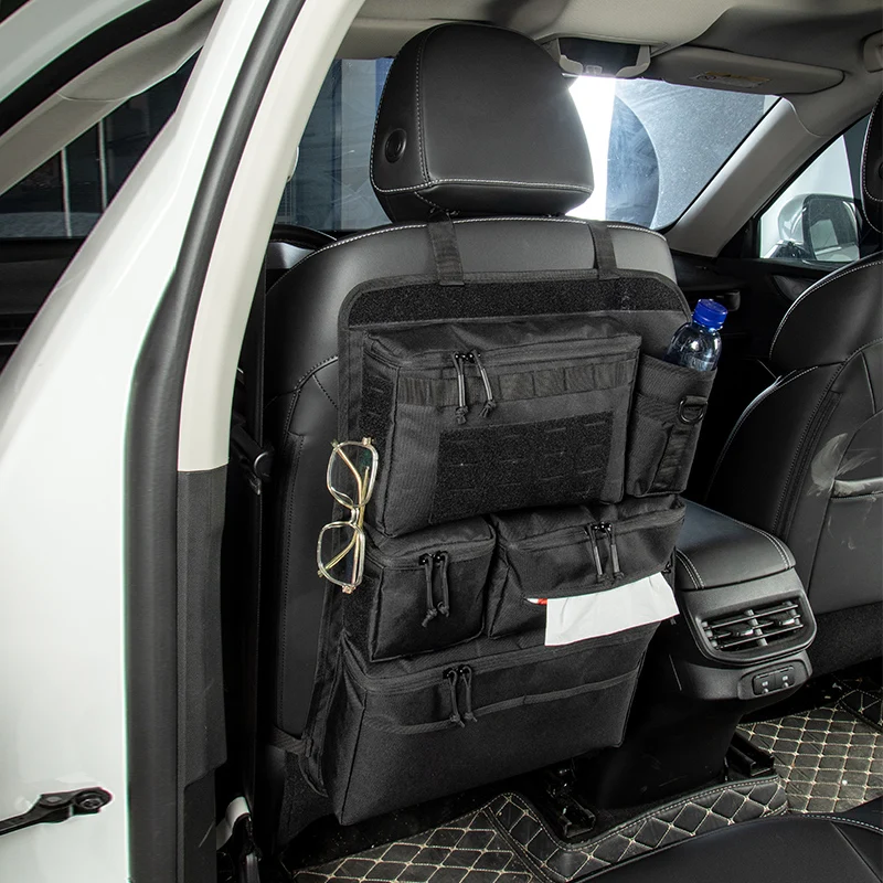 Heavy Duty Tactical Car Back Seat Organizer Nylon Multi-Compartment Storage Bag with Zipper Closure for SUV Truck
Heavy Duty Tactical Car Back Seat Organizer Nylon Multi-Compartment Storage Bag with Zipper Closure for SUV Truck