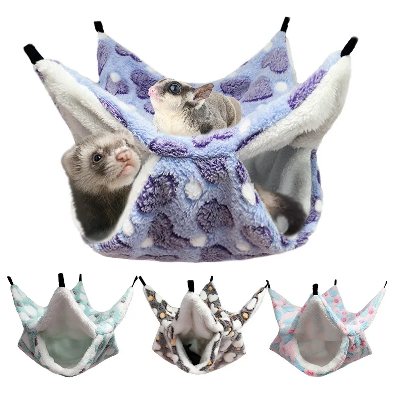Hamster Hammock Small Pet Hanging Bed Double Warm Thickened Honeybug Flying Squirrel Guinea Pig Hammock Pet Cage Accessories
Hamster Hammock Small Pet Hanging Bed Double Warm Thickened Honeybug Flying Squirrel Guinea Pig Hammock Pet Cage Accessories