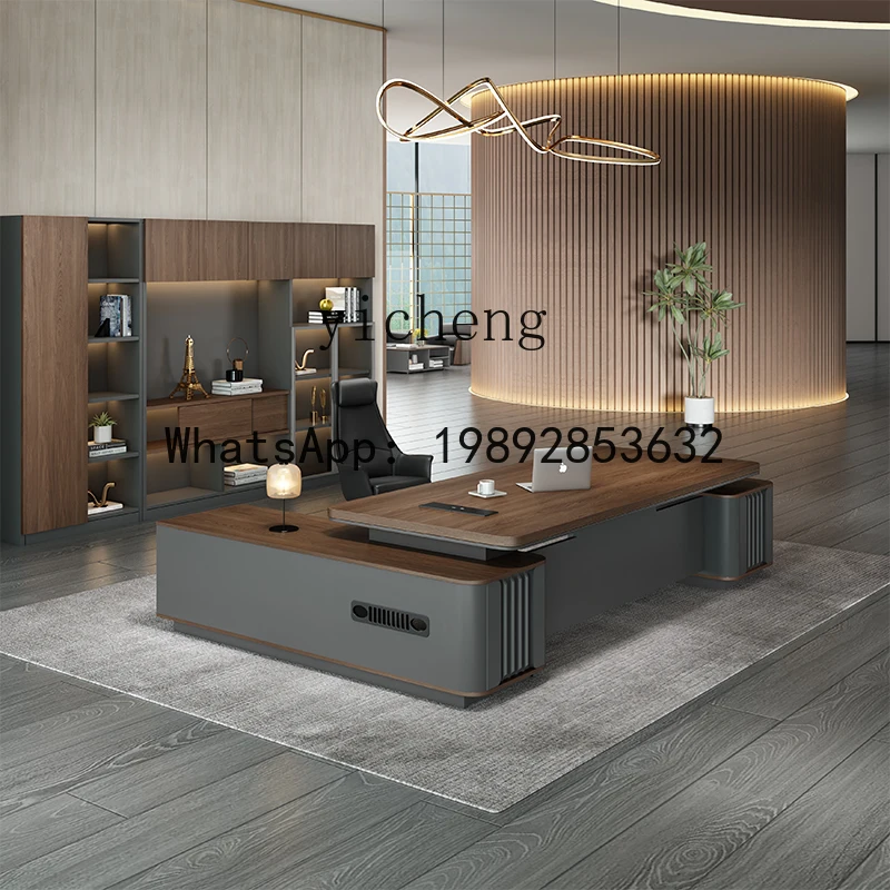 LYY desk light luxury boss table president manager desk and chair combination office furniture simple modern leadership desk
LYY desk light luxury boss table president manager desk and chair combination office furniture simple modern leadership desk