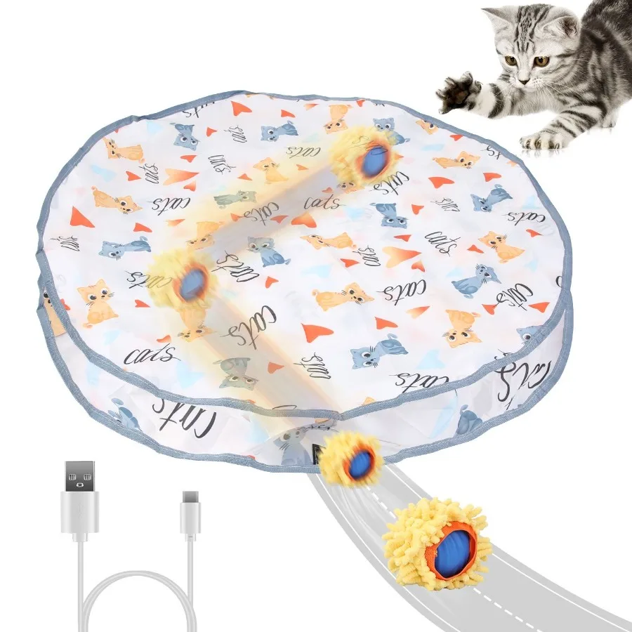 Cat Toys Ball Fast Rolling in Pouch Rechargeable Motion Activated Interactive Cat Toys for Indoor Cats Hide And Seek Mouse Catc
Cat Toys Ball Fast Rolling in Pouch Rechargeable Motion Activated Interactive Cat Toys for Indoor Cats Hide And Seek Mouse Catc