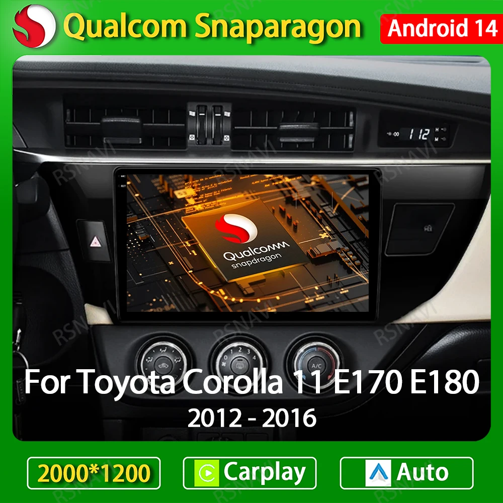 Android 14 Car Radio For Toyota Corolla Ralink 2013 - 2016 Multimedia Stereo Video Player GPS 4G WIFI Carplay Auto Head Unit DSP
Android 14 Car Radio For Toyota Corolla Ralink 2013 - 2016 Multimedia Stereo Video Player GPS 4G WIFI Carplay Auto Head Unit DSP