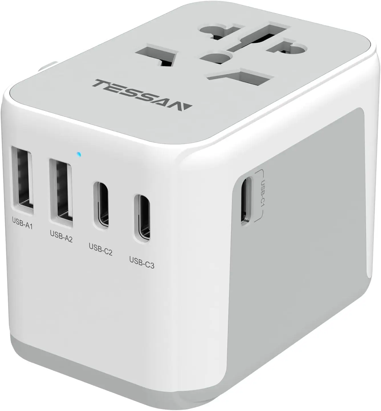 Universal Travel Pter, International Power Pter 5.6A 28W 3 Usb C 2 Usb A Ports, Travel Worldwide Plug Ptor, Outlet Wall Charger
Universal Travel Pter, International Power Pter 5.6A 28W 3 Usb C 2 Usb A Ports, Travel Worldwide Plug Ptor, Outlet Wall Charger