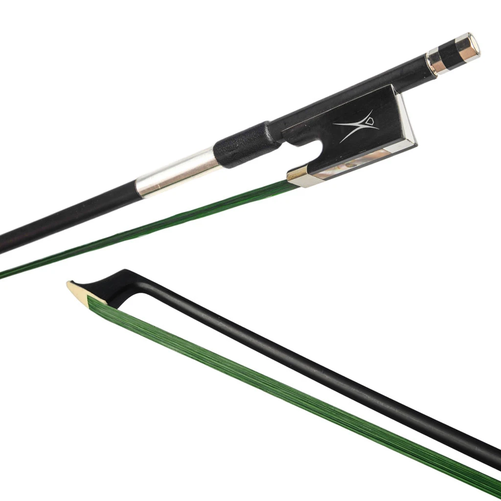 4/4 Size Violin Fiddle Bow Black Carbon Fiber Unqiue Ebony Frog Green Real Natural Mongolia Horsehair
4/4 Size Violin Fiddle Bow Black Carbon Fiber Unqiue Ebony Frog Green Real Natural Mongolia Horsehair