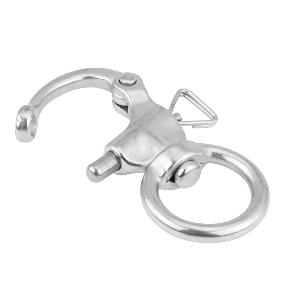 2Pcs 316 Stainless Steel Snap Shackle Round Silver Stainless Steel Buckle Split Ring Pin Round Ring Shackle Outdoor Equipment
2Pcs 316 Stainless Steel Snap Shackle Round Silver Stainless Steel Buckle Split Ring Pin Round Ring Shackle Outdoor Equipment
