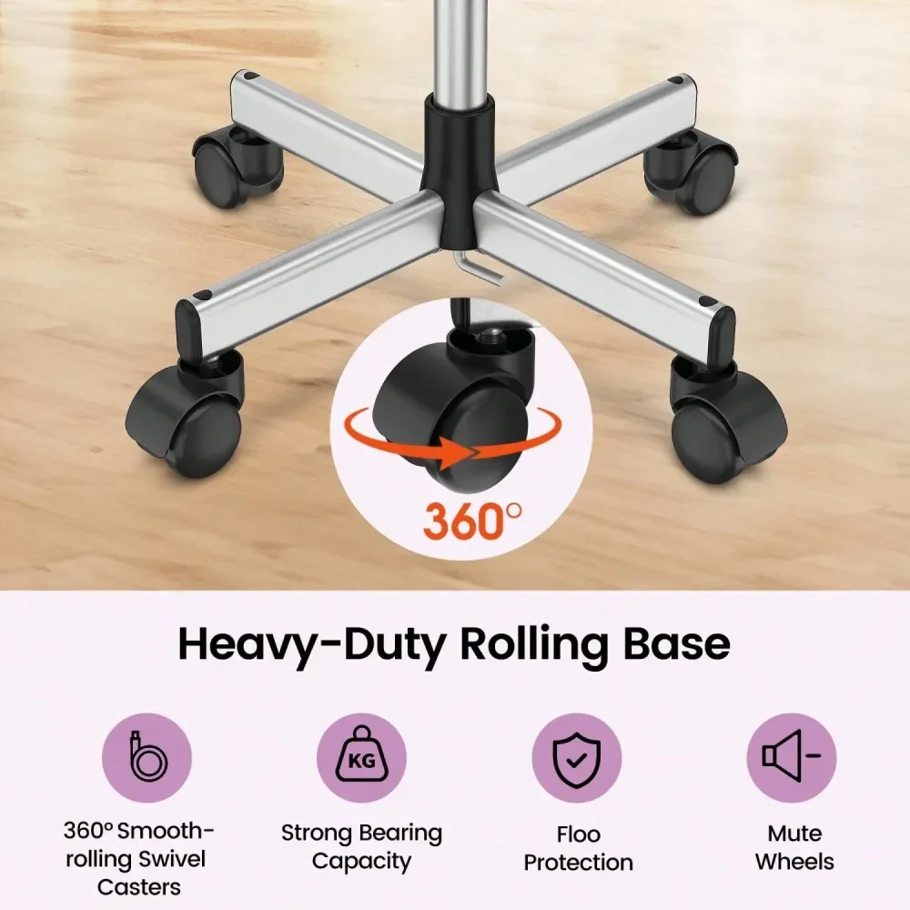 H X 17.8 W Utility Cart With Wheels,Salon Rolling Tray Height Adjustable, Premium Aluminum Salon Tray Used For Tattoo Tray, Sal
H X 17.8 W Utility Cart With Wheels,Salon Rolling Tray Height Adjustable, Premium Aluminum Salon Tray Used For Tattoo Tray, Sal