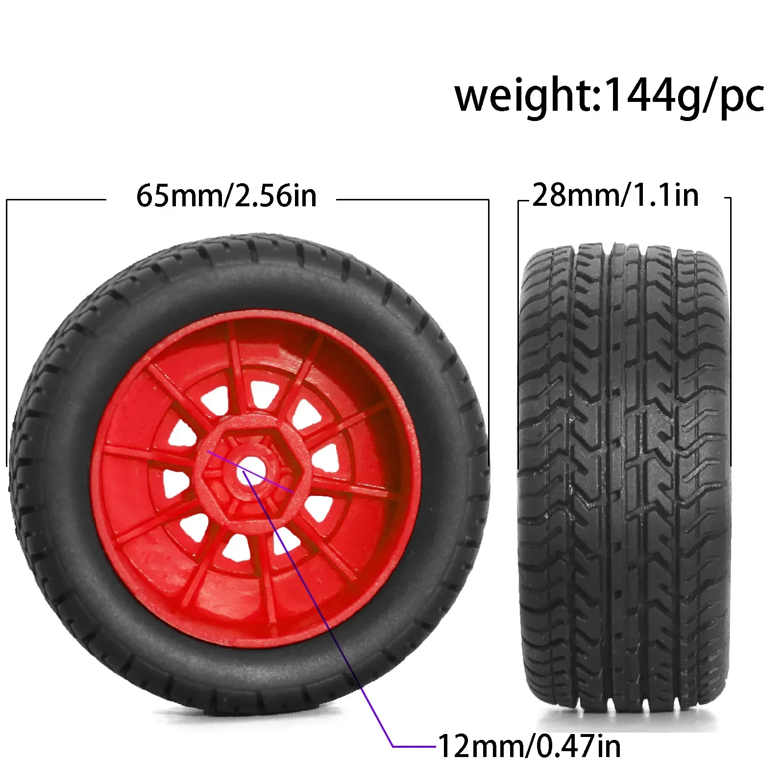 4pcs 65mm Rubber Tire Tyre 12mm Hex ARA550116 for Arrma 1/14 MOJAVE GROM RC Car Upgrade Parts Accessories
4pcs 65mm Rubber Tire Tyre 12mm Hex ARA550116 for Arrma 1/14 MOJAVE GROM RC Car Upgrade Parts Accessories