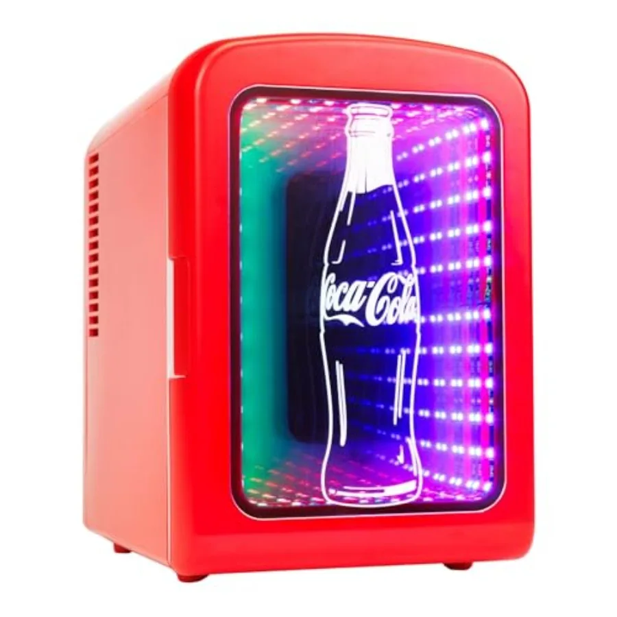 Portable thermoelectric mini fridge for bedroom, office, car gaming room 4L/6-can capacity, multi-color LED light, 12V DC/110V
Portable thermoelectric mini fridge for bedroom, office, car gaming room 4L/6-can capacity, multi-color LED light, 12V DC/110V