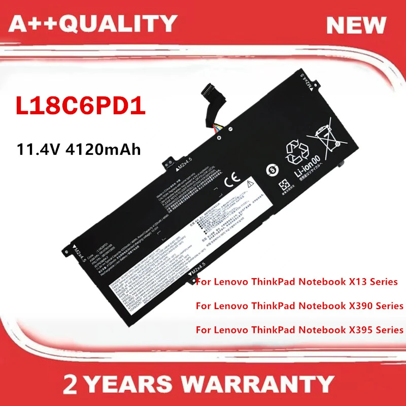 Laptop Battery For Lenovo ThinkPad Notebook X13 X390 X395 SB10K97658 02DL019 SB10K97657 02DL018 SB10K97656
Laptop Battery For Lenovo ThinkPad Notebook X13 X390 X395 SB10K97658 02DL019 SB10K97657 02DL018 SB10K97656
