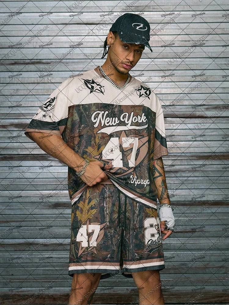 Summer Autumn New Men's Tracksuit Sets V-neck Tshirts+Shorts Hip Hop Street Trend Suits American Retro Sports Suits Male Clothes
Summer Autumn New Men's Tracksuit Sets V-neck Tshirts+Shorts Hip Hop Street Trend Suits American Retro Sports Suits Male Clothes