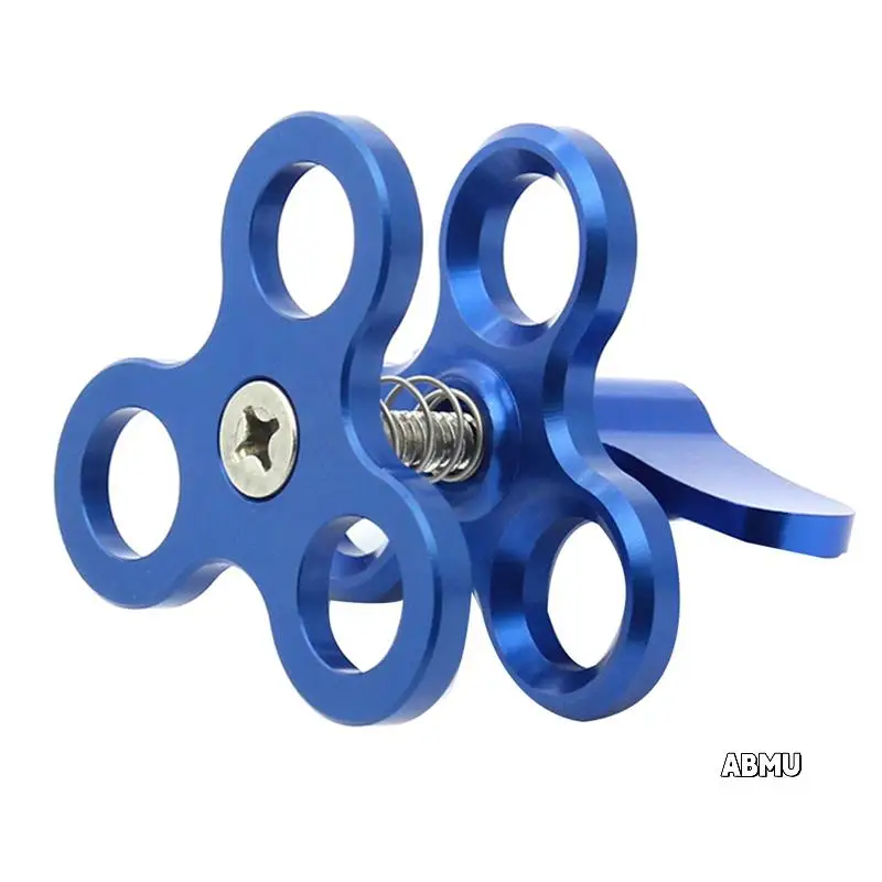 2X Ball Clamp 3 Holes Diving Lights Arm Ball Butterfly Clip Mount Bracket For Action Camera Flashlight Tripod,Blue
2X Ball Clamp 3 Holes Diving Lights Arm Ball Butterfly Clip Mount Bracket For Action Camera Flashlight Tripod,Blue