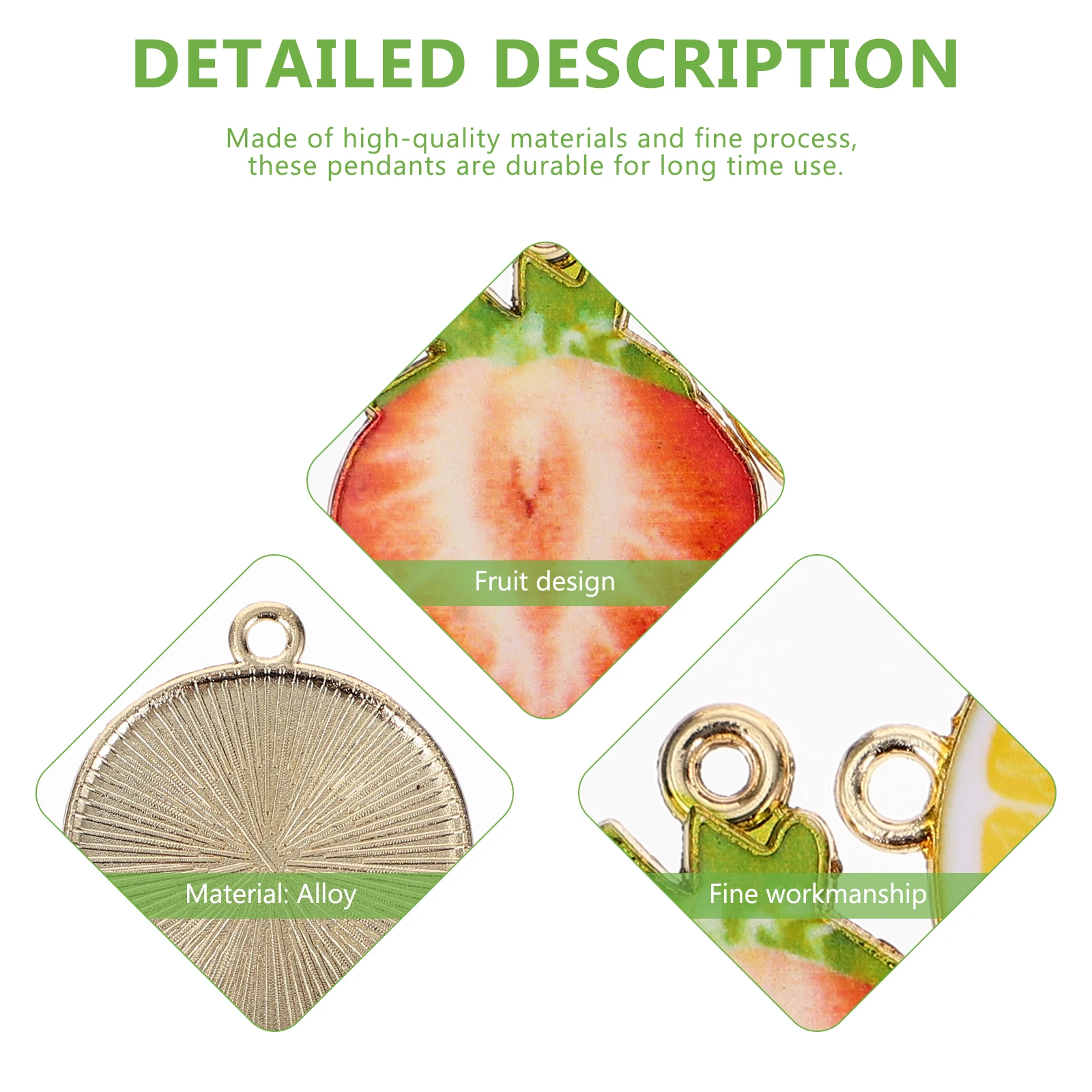 24pcs Fruit Jewelry Drip Oil Alloy Earring Charm Lightweight DIY Supplies Fruit Shape Pendants Pendant Accessories
24pcs Fruit Jewelry Drip Oil Alloy Earring Charm Lightweight DIY Supplies Fruit Shape Pendants Pendant Accessories